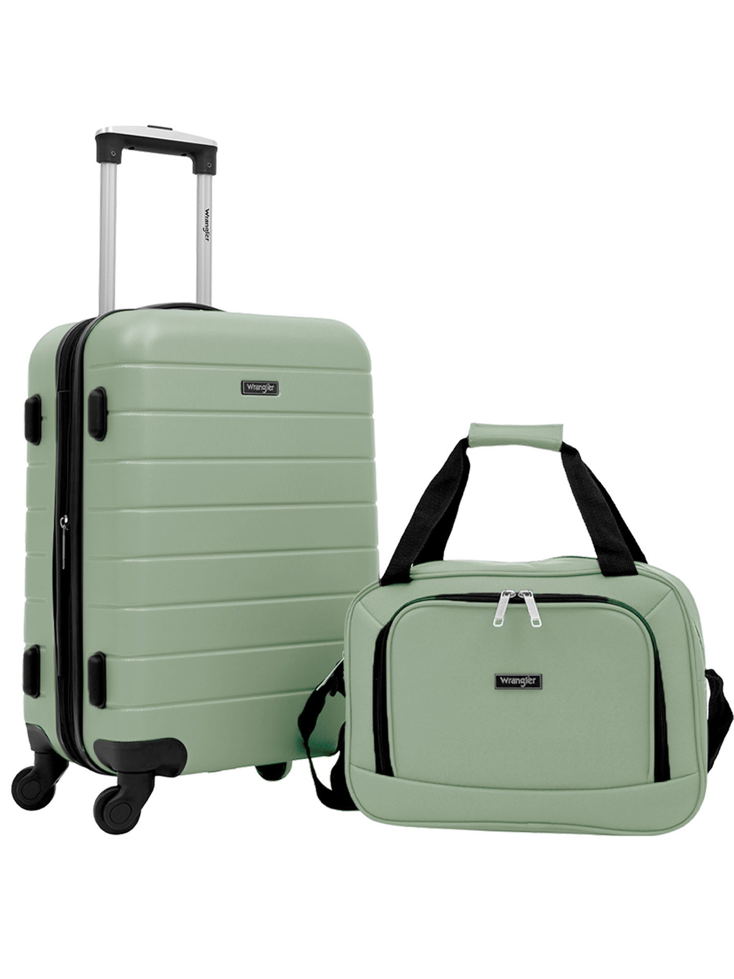 Wrangler 2-Piece Hardside Carry-On Spinner Set, Desert Sage photo 1