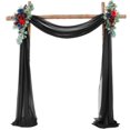 thumbnail image 1 of Wedding Arch Drapery Curtains In The Background Chiffon Fabric Shade Cloth Party Monolithic Wedding Decoration, 1 of 9