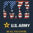 thumbnail image 3 of US Army Be All You Can Be Women's V-Neck T-shirt American Flag Military Veteran DD 214 Patriotic Armed Forces Licensed Tee, 3 of 7