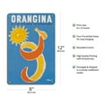 thumbnail image 2 of Orangina has Orange Pulp (A La Pulpe D’Orange) - Vintage Advertising Poster by Bernard Villemot c.1965 - 8 x 12 inch Vintage Wood Art Sign, 2 of 4