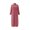 Hot Pink, variant on Women's Zip-Up Long Sleeve Sleep Robes Fall Stand Collar Mid-Length Loungewear Shower Soft House Robes S-3XL