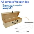 thumbnail image 3 of WE Games Wooden Treasure Box with Latch, 3 of 7