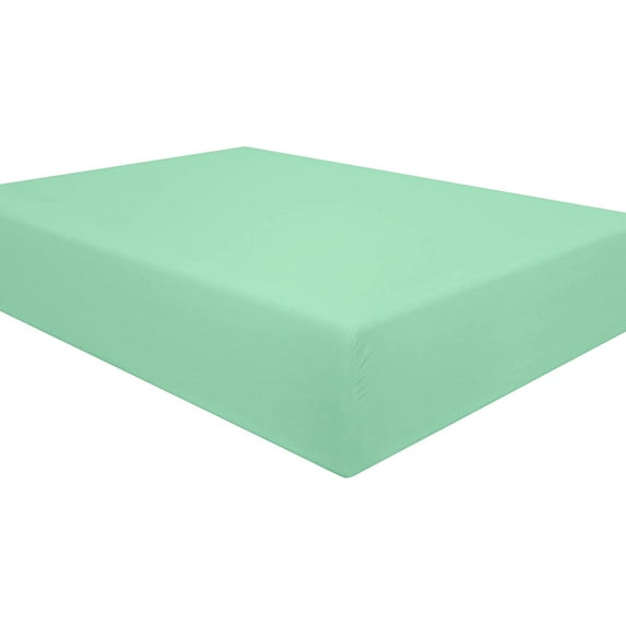 Microfiber California King Fitted Sheet, Wrinkle, Fade, Stain Resistant Deep Pocket Bed Sheet, Sea Green