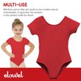 thumbnail image 7 of Girls' Team Basics Short Sleeve Leotard Red (size-6-8 ), 7 of 7