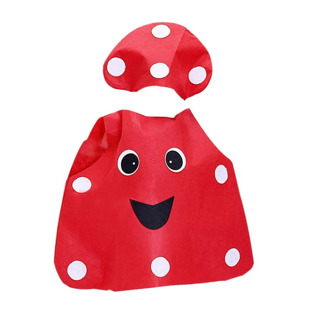 Disfraz de fruta para niños, disfraz de cosplay para niños, lindo disfraz de dibujos animados, disfraz Champiñón