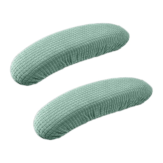 veasfak Office Chair Armrest Covers Removable Comfortable Elastic Protective Sleeve Machine Washable Slipcovers Arm Rest Covering green
