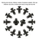 thumbnail image 4 of Kenally 50 piezas Universal Car Bumper Retainer Clips de plástico Portable Vehicle Rivets Door Panel Push para 6mm Hole Vehículos, repuestos y accesorios Mis Kenally CZ3968-00B, 4 of 6