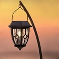 thumbnail image 6 of HOODINK Solar Post Cap Light, 2 pack 3000K Warm White Metal Solar Lights Outdoor Waterproof for Yard Garden, 6 of 9