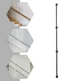 thumbnail image 4 of ToppiJoy 9FT Stair Handrail, Metal Staircase Handrail, Pipe Stair Handrail, Staircase Handrail Galvanized Steel for Wall Mount (Black), 4 of 15