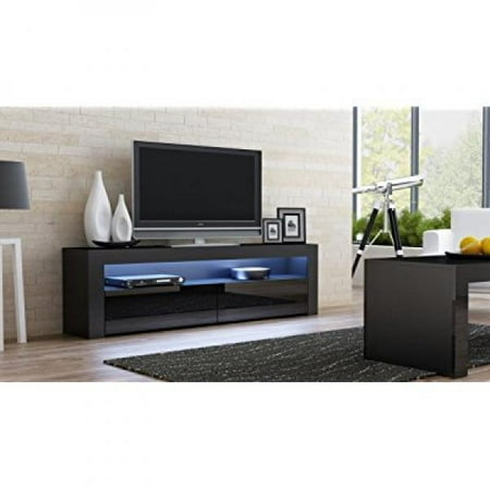 Tv Console Milano Clic Black Stand Up To 70 Inch Flat Tv Console Milano Clic Black Stand Up To 70 Inch Flat Screens