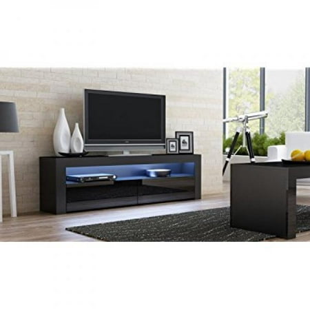 TV Console MILANO Classic BLACK - TV stand up to 70-inch ...