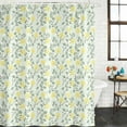 thumbnail image 3 of Yellow Spring Floral Waterproof Fabric Shower Curtain,Flowers Leaves Pastoral Botanical Waterproof Fabric Shower Curtain for Bathroom Curtains Bathtubs Shower Curtains with 12 Hooks Small 36x78in, 3 of 8