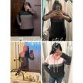thumbnail image 6 of Qaspx Lightweight Womens Hoodies Color Block Hooded Sweatshirts Long Sleeve Shirts Tops, 6 of 7
