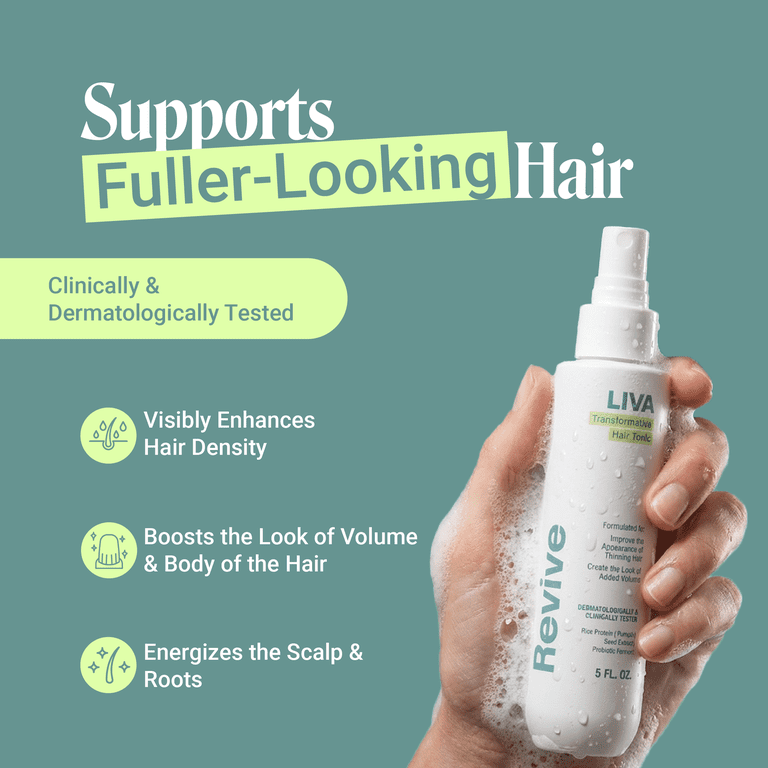 Liva Transformative Hair Tonic with Rice Protein & Pumpkin Seed