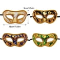 thumbnail image 2 of Wosthever Máscara de mascarada de moda para hombres, máscaras de fiesta misteriosas, máscara de carnaval de fiesta de media cara Kits de decoración para fiestas Blanco, 2 of 6