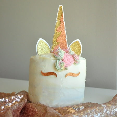 Unicorn Cake Topper Unicorn Horn Ears And Eyelash Set Unicorn