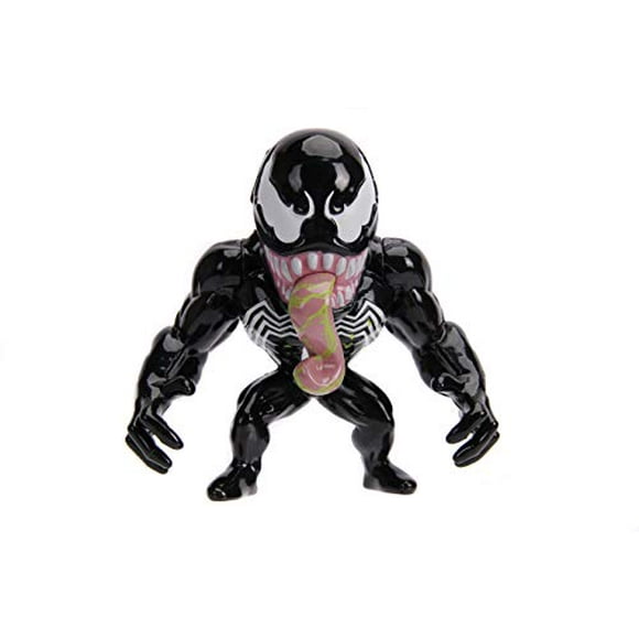 Jada Toys Marvel Spider-Man Venom Metals Die-Cast Collectible Toy Figure, 4", Black with Slime