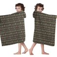 thumbnail image 4 of Dark Brown Bigfoot and Tree Pattern Hooded Bath Towel，50"x30" for Ages 3 To 12 Kids, Quick Dry Lightweight Soft Microfiber Hood Beach Towel Cover Up for Kids, 4 of 7