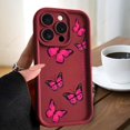 thumbnail image 1 of wangyu Butterfly Case For iPhone 15 11Pro Max Silicone Funda for iPhone 14 12 13 Pro Max XS Max XR 7 8 Plus X Protection Coque Cases, 1 of 7
