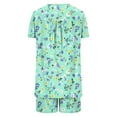 thumbnail image 5 of Tnhcen Summer Women's Tunic Tops Pajama Set Loose Fit Casual Short Sleeve Shirts Shorts with Pockets Pjs Set S-3XL, 5 of 6