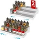 thumbnail image 2 of Paquete de 2 estantes para especias de 3 niveles, extensibles y antideslizantes, organizadores para botiquines, despensas, condimentos y alimentos enlatados., 2 of 5