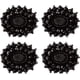 thumbnail image 1 of piezas de diamantes de imitación ovals negros de 2.16 pulgadas (5 cm) accesorios decorativos para zapatos, hebilla trasera de metal, pinzas para decoración de zapatos, sandalias, hebilla de lazo, 1 of 3