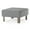 Gray, variant on Maven Lane Lena Contemporary Upholstered Ottoman w/ Refined Natural Wood Finish