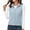 Light Blue, variant on IUYRTFE Women's Lightweight Fleece Zip Up Vest Stand Collar Sleeveless Jacket with Pockets for Outdoor Warmth