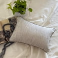 thumbnail image 6 of The HomeCentric Decorative Grey 16"x16" (40x40 cm) Pillow Covers, Jute Lace & Moroccan Throw Pillows For Sofa, Solid Pattern Contemporary Style - Jutish Grey, 6 of 15