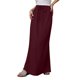 thumbnail image 1 of [Duplicado de 4963] Falda larga con cordón de lino para mujer: falda larga boho fluida de talle alto y corte en A, poliéster ligero, primavera/verano 2025, 1 of 6
