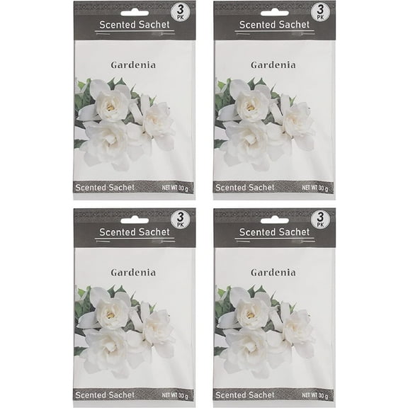 Hosley Gardenia Scented Scented Sachet - Set of 12, 1 oz Each