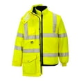thumbnail image 4 of Portwest US427 Hi-Vis Waterproof 7-in-1 Traffic Safety Jacket Yellow, XX-Large, 4 of 7