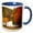 Blue/White, variant on 3drose, Barn Landscape, 15oz Mug
