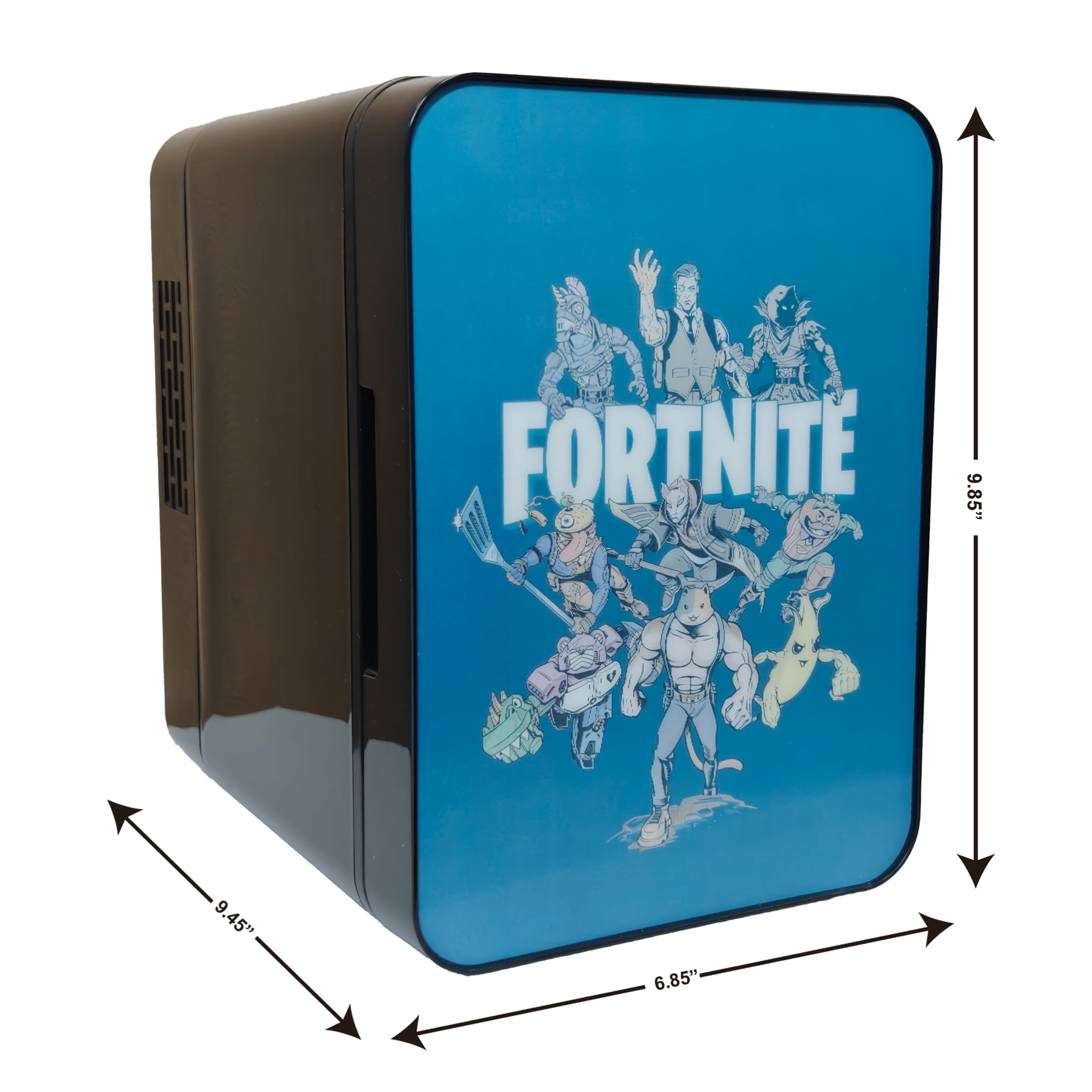 Fortnite 4L 6-Can Lenticular Portable Mini Fridge, Blue