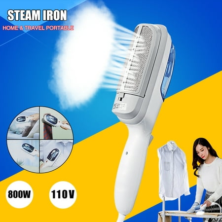 110V 800W Portable Travel Electric Handheld Iron Steam Brush Steamer Clothes (Best Portable Hand Steamer)