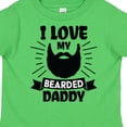thumbnail image 4 of Inktastic I Love My Bearded Daddy with Beard Silhouette Boys or Girls Toddler T-Shirt, 4 of 5