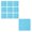 Blue, variant on White 10 Pack Interlocking Plastic Drainage Mats, Waterproof Non-Slip Bathroom Shower Floor Tiles for Kitchen, Garage and Workshop