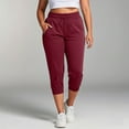 thumbnail image 2 of HXWCHs Junior's Bootcut Yoga Pants 4 Pockets High Waist Tummy Control Pants Red XXXXXL, 2 of 5