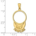 thumbnail image 2 of 14k Gold Naples With Golf Visor Charm 33x16mm Wide Pendant Necklace for Women - 1.8 Grams, 2 of 2