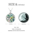 thumbnail image 4 of Coachuhhar Dolphin/Sea Turtle Necklace for Women 925 Sterling Silver Cute Animal Abalone Shell Dolphin Pendant Necklace Ocean Dolphin Jewelry Gifts for Mother's Day, 4 of 6