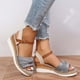 thumbnail image 2 of Amzcrzy Zapatos de mujer,Zapatos de mujer,Zapatillas de mujer, Sandalias de mujer con punta abierta, informales, de cuña baja, sin cordones, cómodas, para exteriores Sandalias Mujer Zapatillas De Cas, 2 of 3