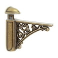 thumbnail image 1 of Soporte para estante de vidrio, montaje en pared, herrajes resistentes, soporte antiguo, de pared ajustable para sala de estar, baño y cocina. Bronce, 1 of 8