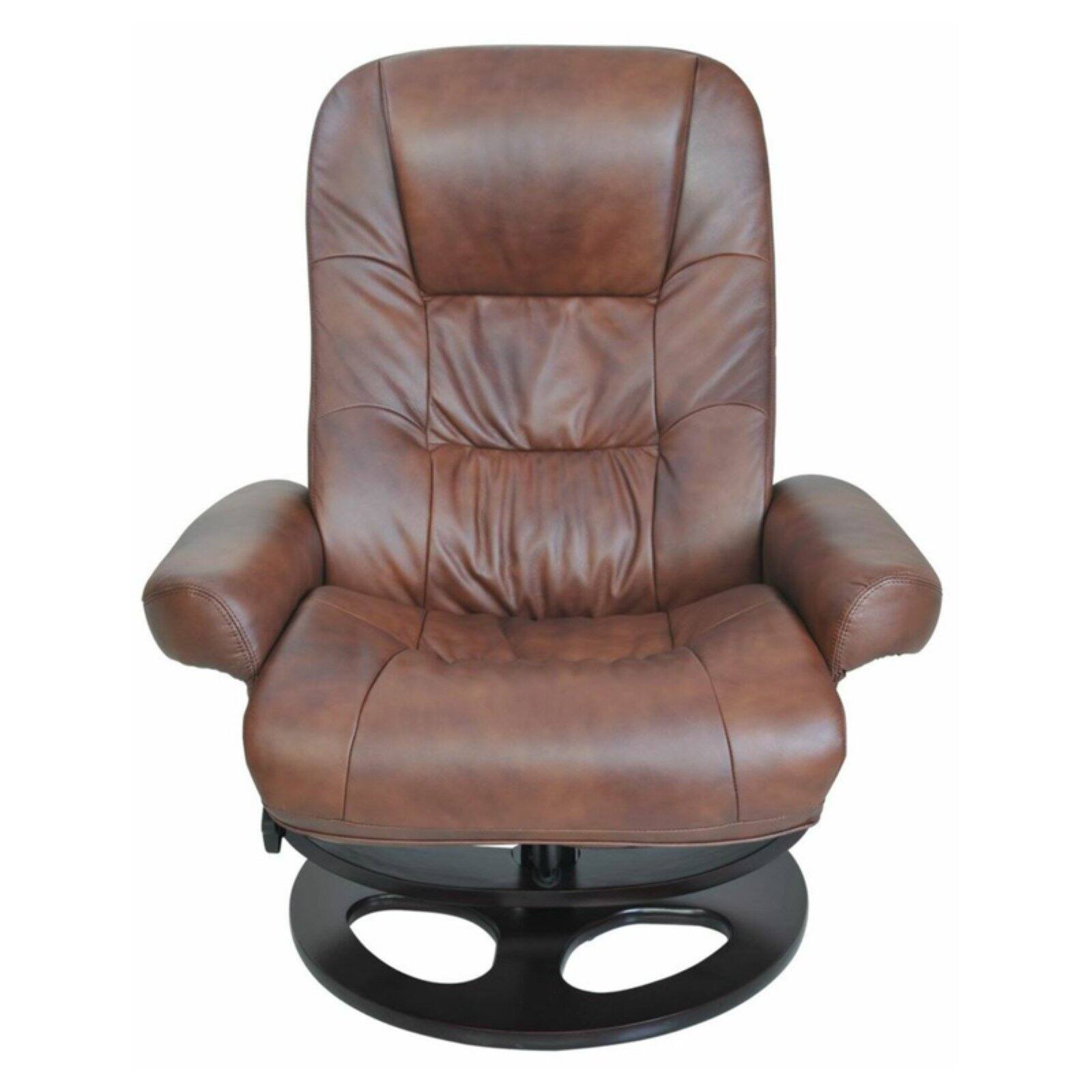 Barcalounger 15-8021 Jacque Swivel Pedestal Recliner w/Ottoman, Whiskey - image 3 of 9