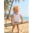 thumbnail image 5 of BemeyourBBs Kids Toddler Baby Girl Boy Terry Swim Cover Up Summer Beach Towel Swimsuit Coverups Plaid Hooded Poncho Sleeveless Bathrobe Swimming Pool Bathing Suit Cover Up, 5 of 9