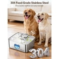 thumbnail image 3 of Fuente de agua grande para perros SIBAYS de acero inoxidable de 15 L, 3 of 8