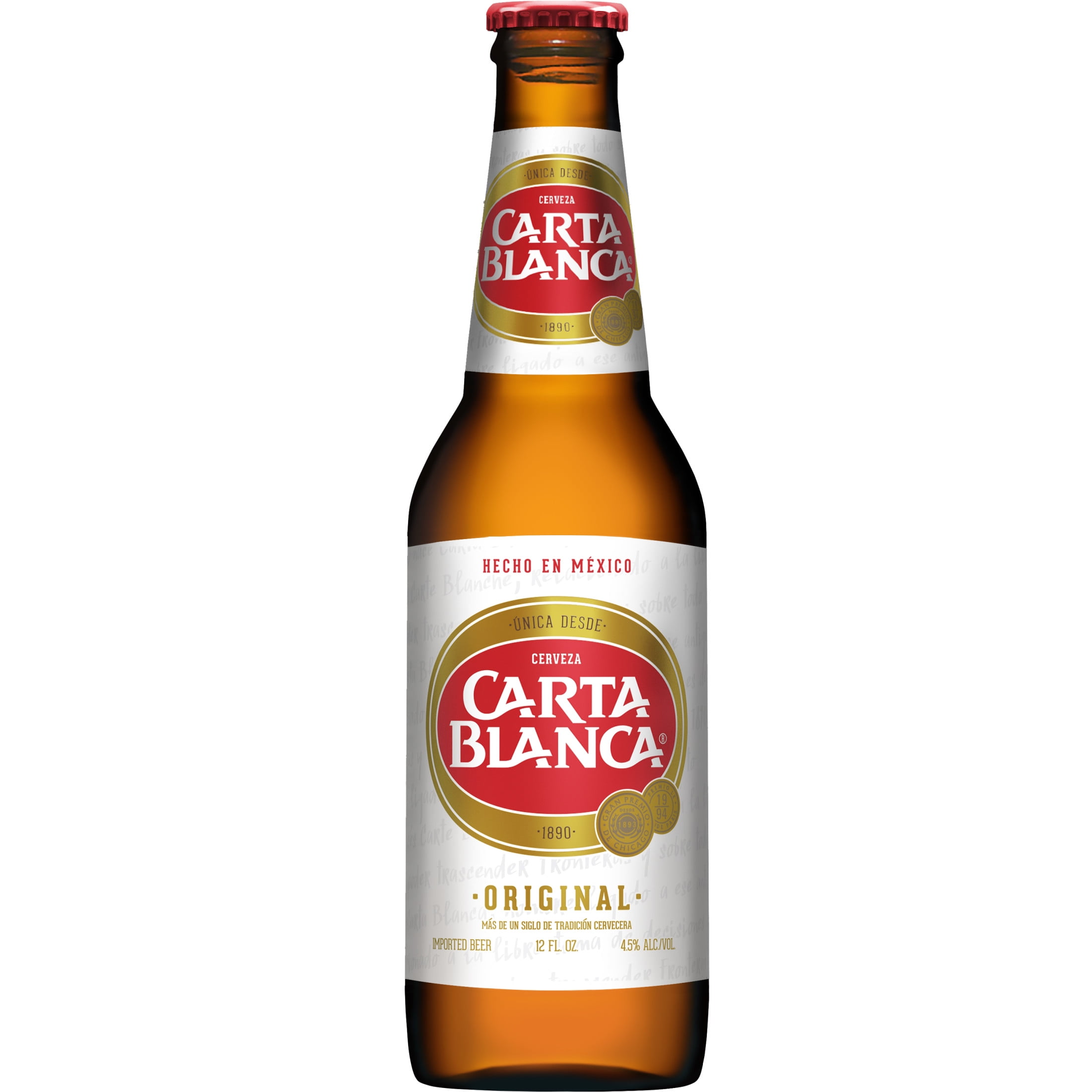 Carta Blanca Mexican Lager Beer, 6 pack, 12 fl oz Bottles
