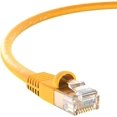 thumbnail image 1 of InstallerParts 75 Ft Cat 6 Molded Snagless Patch Cable Yellow - Professional Series - 50 ron Gold Plated RJ45, 1 of 4