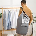 thumbnail image 4 of LXYFH Home Textile Storage Under $10 Black Laundry Bag With Strap 70L Laundry Backpack For Camping, 4 of 4