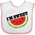 thumbnail image 3 of Inktastic I'm Sweet Watermelon Boys or Girls Baby Bib, 3 of 4