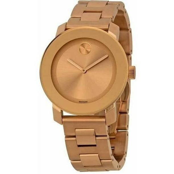 movado rose gold watch